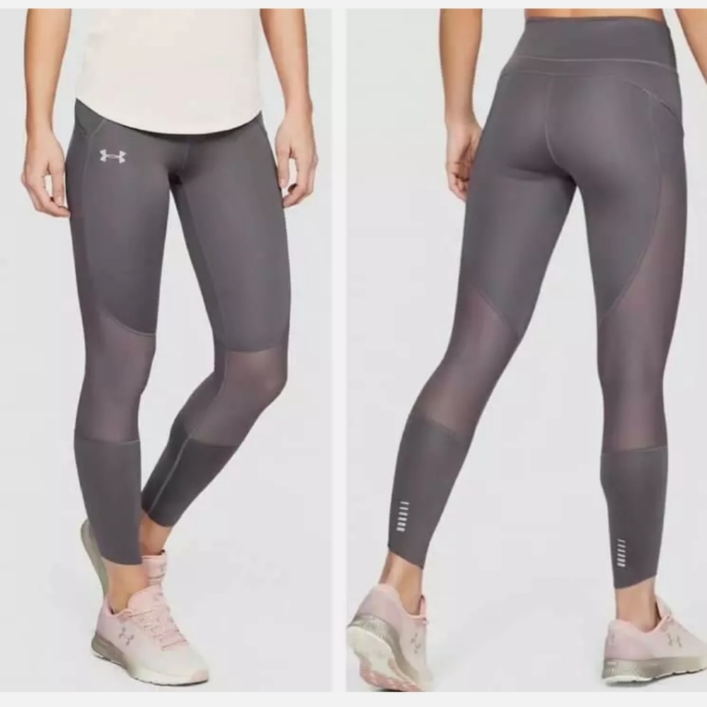 Under Armour Speedpocket run pant in ash taupe S